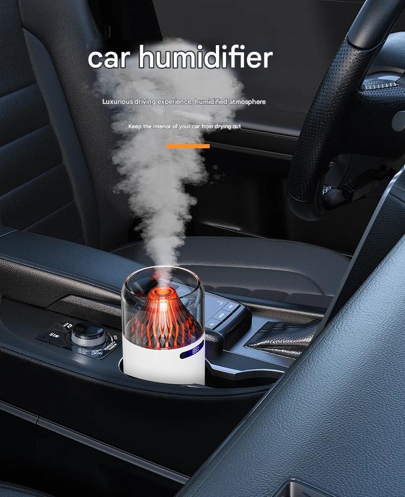 Humidificateur USB Volcano Compact - Parfait pour Votre Voiture