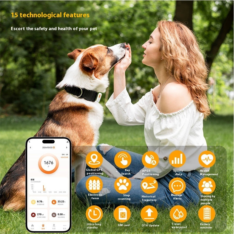 Localisateur GPS Global pour Animaux de Compagnie avec Surveillance de Santé
