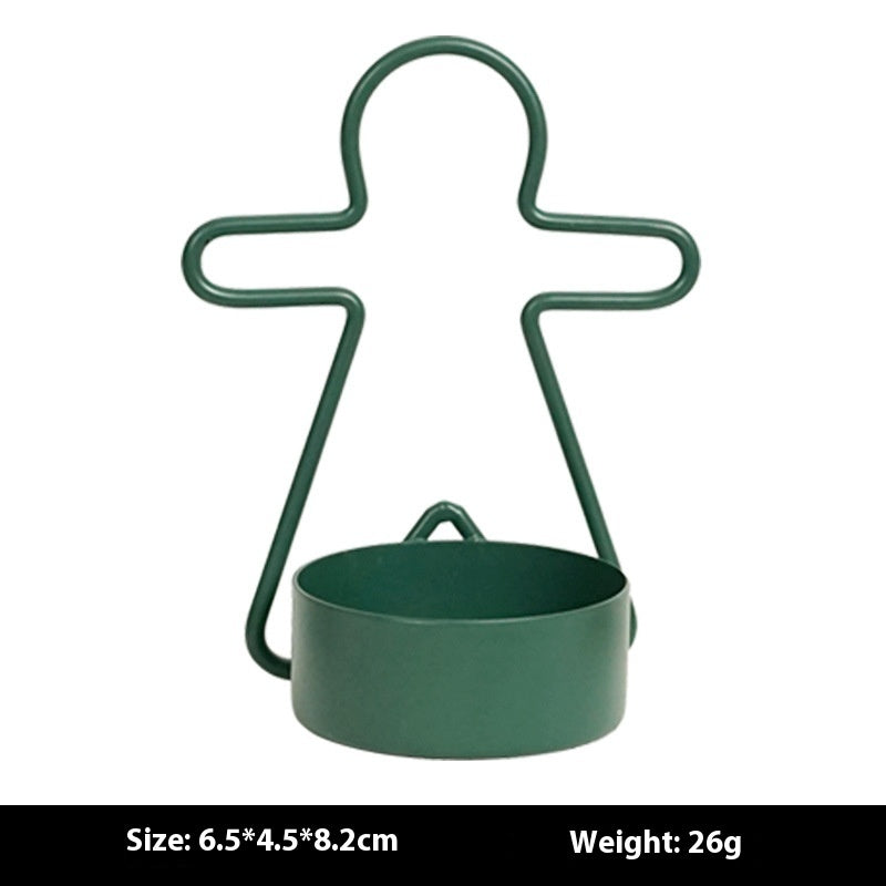 Décoration de Bougeoir en Pain d'Épice pour Noël