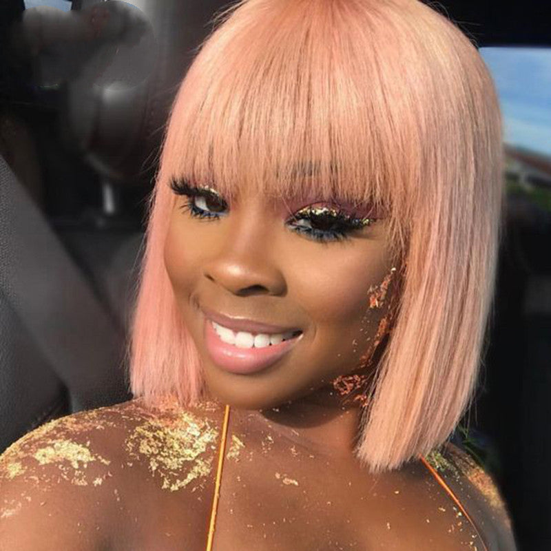 Bobo Light Golden Cheveux Courts en Fibre Chimique