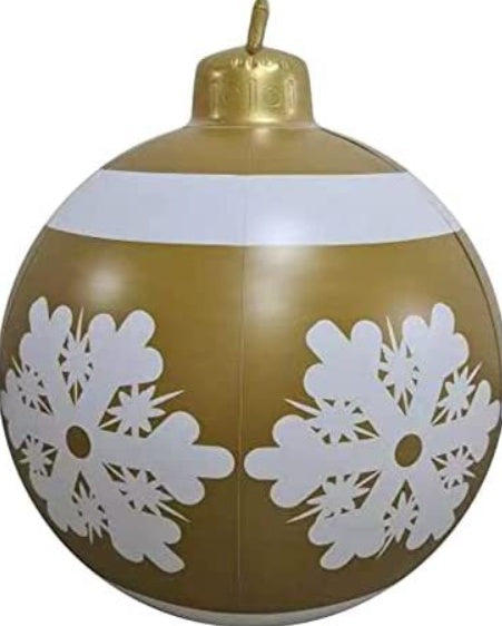 Boule de Noël Gonflable 60CM pour Décoration Extérieure
