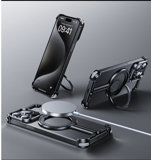 Coque de Téléphone Métallique Anti-Chute en Aluminium de Grade Aéronautique