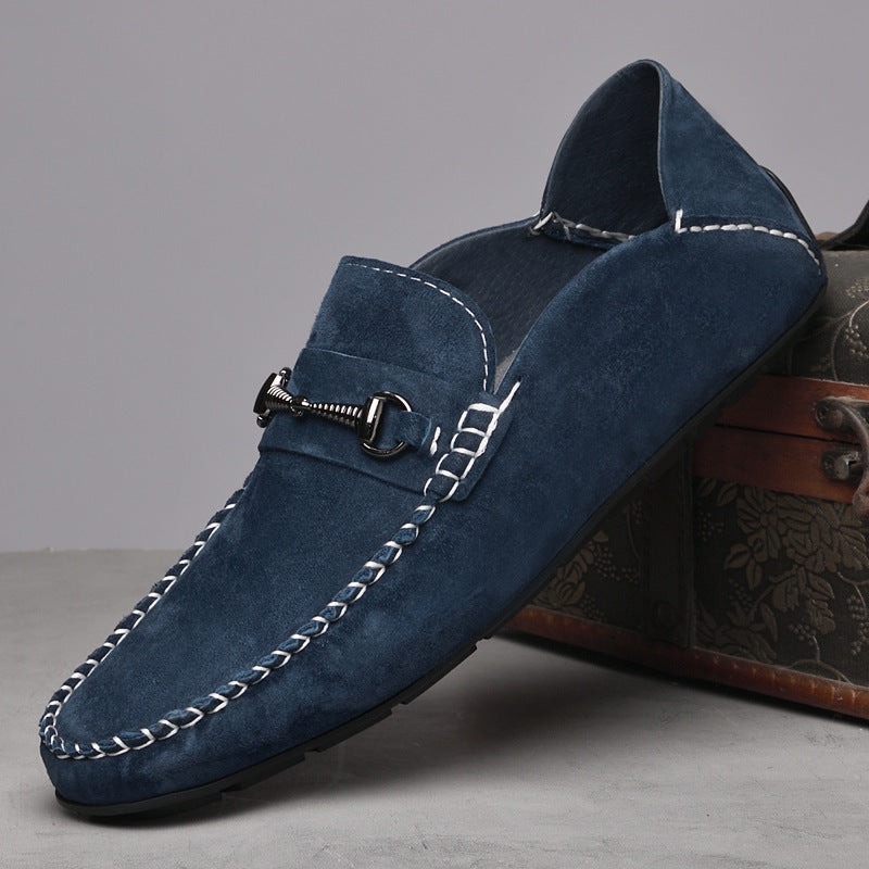 Chaussures Casual en Cuir Suédé Respirantes pour Hommes
