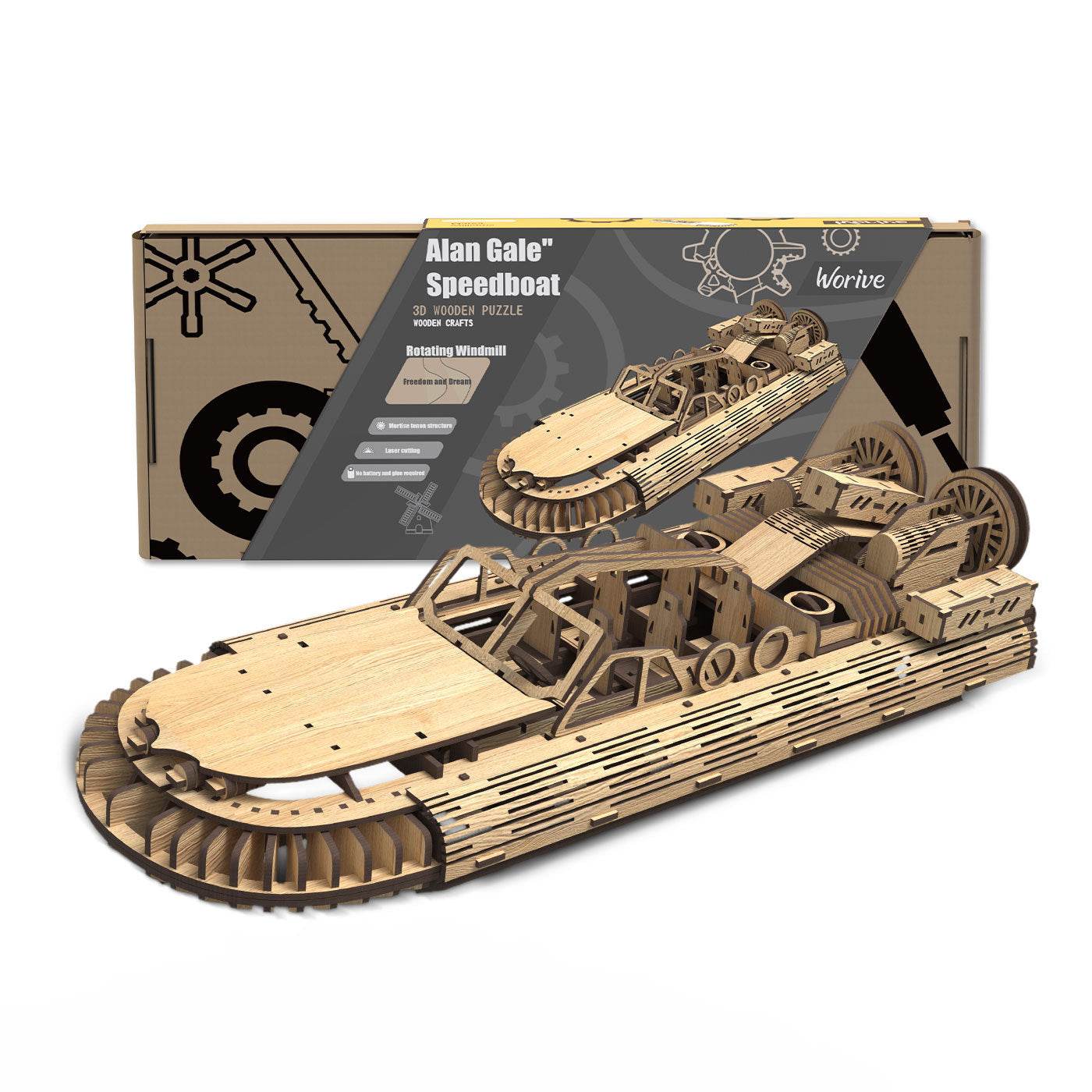 Puzzle en forme de speedboat Allengrad - Allomarc.com
