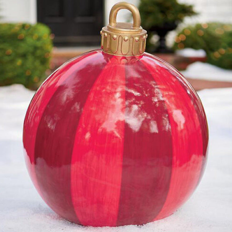 Boule de Noël Gonflable 60CM pour Décoration Extérieure