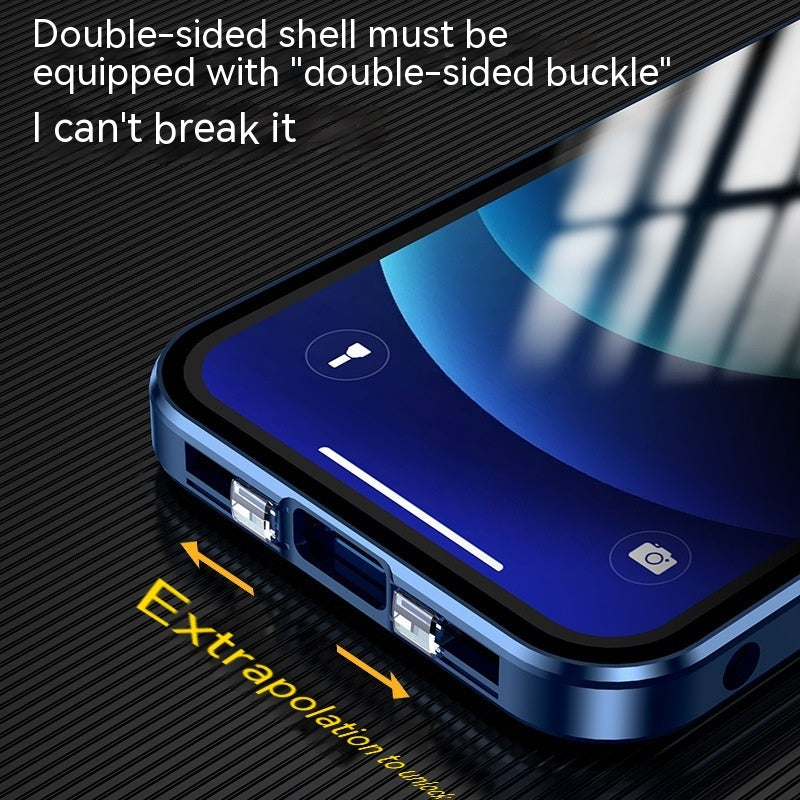 Coque de Téléphone Applicable avec Boucle Double Sided en Verre - Protection et Style