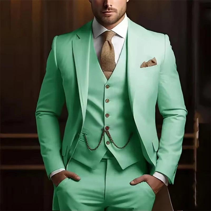 Costume Slim Trois Pièces Haut de Gamme pour Hommes