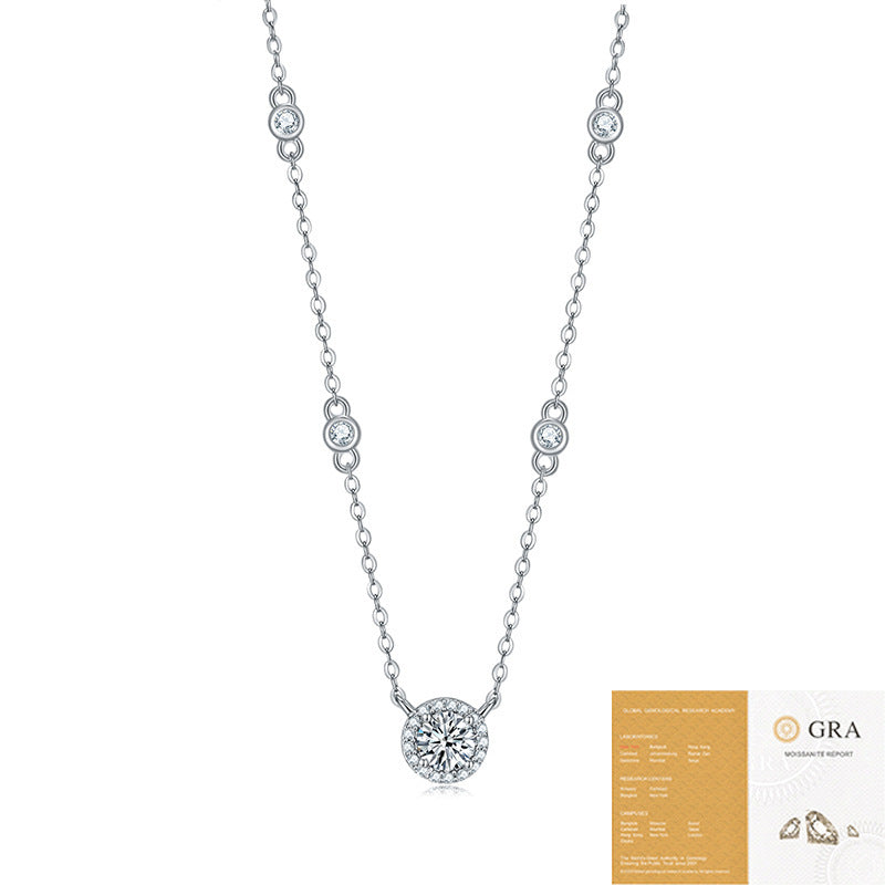 Pendentif Étoile en Argent 925 avec Chaîne Clavicule - Ne S'efface Pas