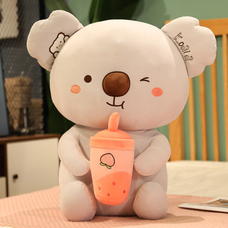 Nouveau Poupée en Peluche Koala avec Tasse de Thé au Lait Doux