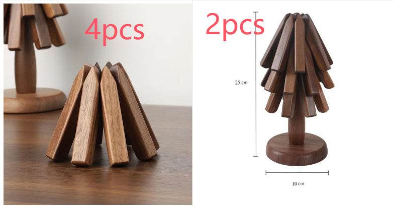 Decoration en Bois Massif Noyer - Tapis Thermique Anti - Brûlure - Allomarc.com