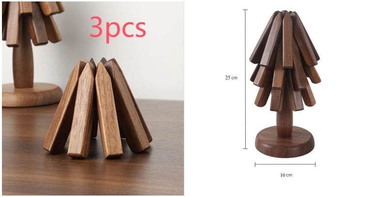 Decoration en Bois Massif Noyer - Tapis Thermique Anti - Brûlure - Allomarc.com