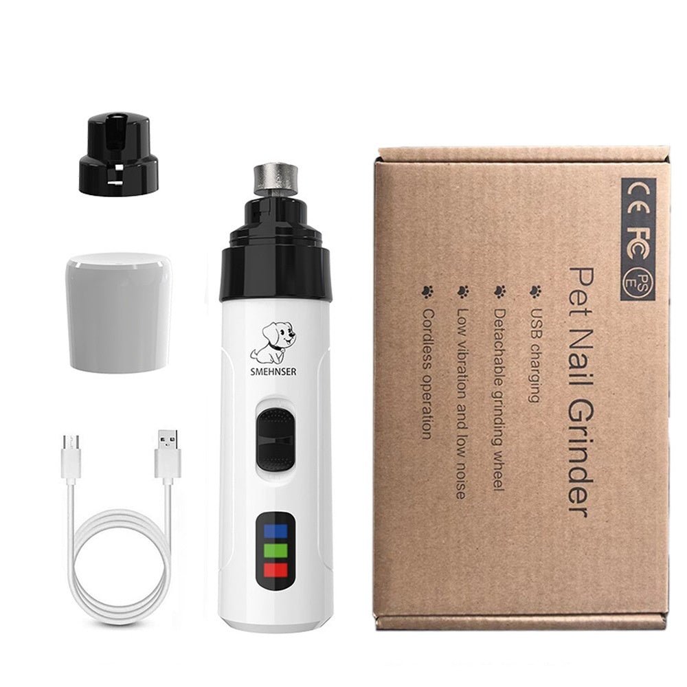 Dispositif Automatique de Perçage des Ongles pour Animaux de Compagnie - Électrique 3 Vitesses avec LED - Allomarc.com