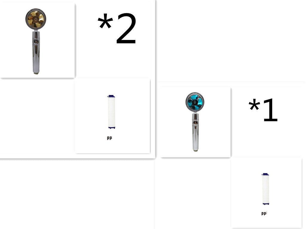 Douche Économe en Eau à Rotations 360 Degrés avec Petit Ventilateur - Allomarc.com