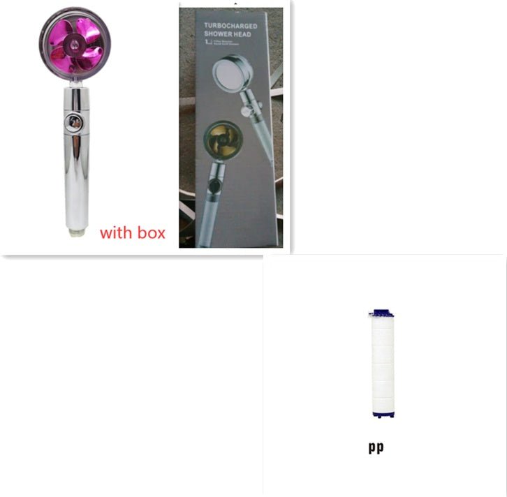 Douche Économe en Eau à Rotations 360 Degrés avec Petit Ventilateur - Allomarc.com