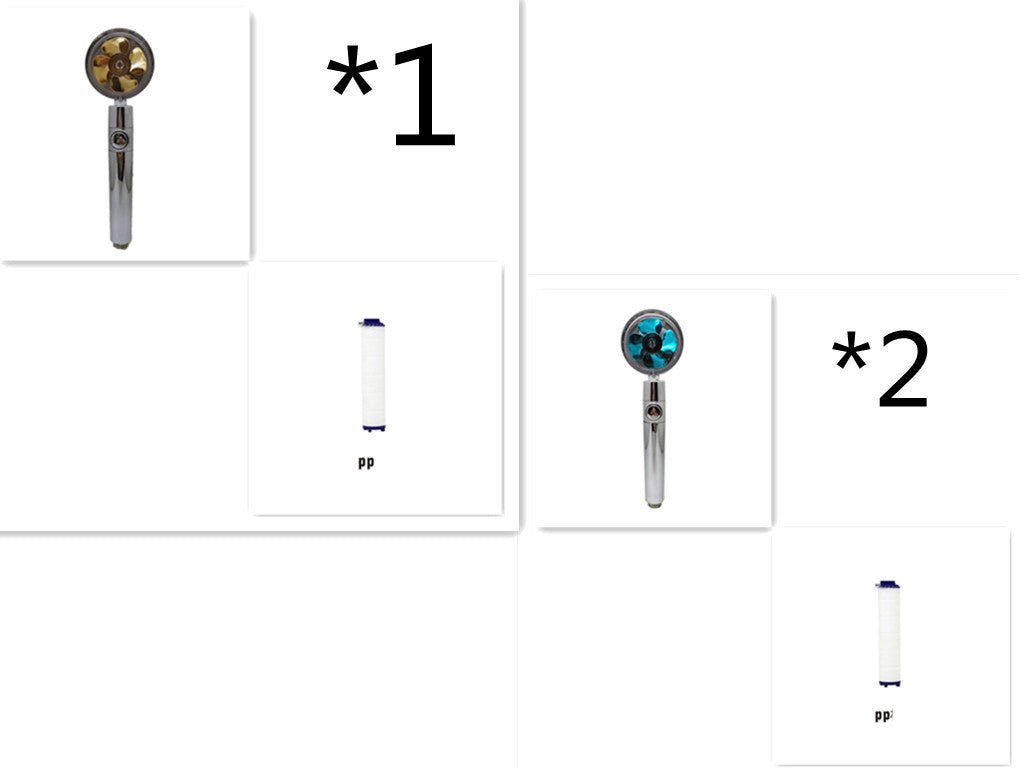 Douche Économe en Eau à Rotations 360 Degrés avec Petit Ventilateur - Allomarc.com