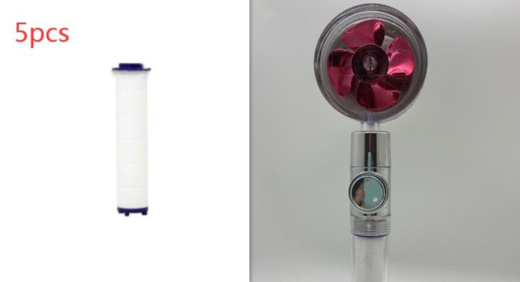 Douche Économe en Eau à Rotations 360 Degrés avec Petit Ventilateur - Allomarc.com