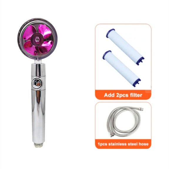 Douche Économe en Eau à Rotations 360 Degrés avec Petit Ventilateur - Allomarc.com