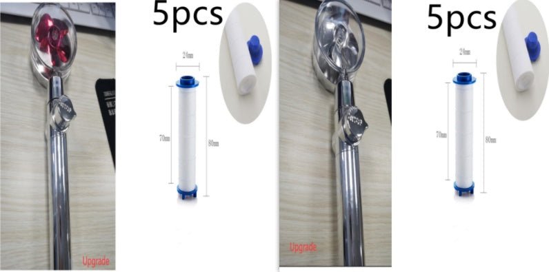 Douchette Turbo Propeller Économiseur d'Eau Haute Pression 360 Degrés avec Extension de Ventilateur - Allomarc.com