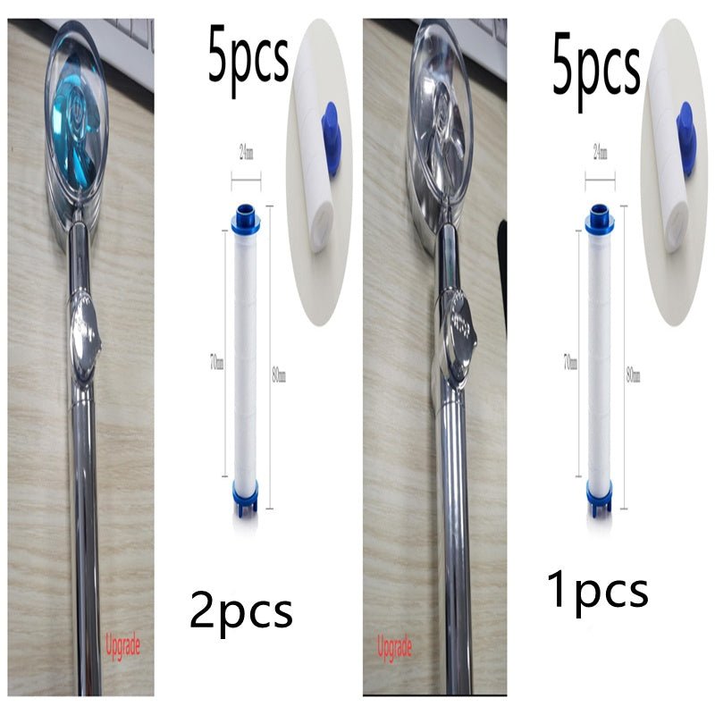 Douchette Turbo Propeller Économiseur d'Eau Haute Pression 360 Degrés avec Extension de Ventilateur - Allomarc.com