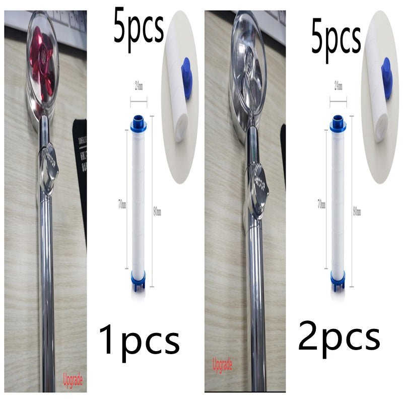 Douchette Turbo Propeller Économiseur d'Eau Haute Pression 360 Degrés avec Extension de Ventilateur - Allomarc.com