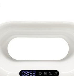 Lampe de Bureau LED 3 en 1 avec Contrôle APP, Chargeur sans Fil et Réveil