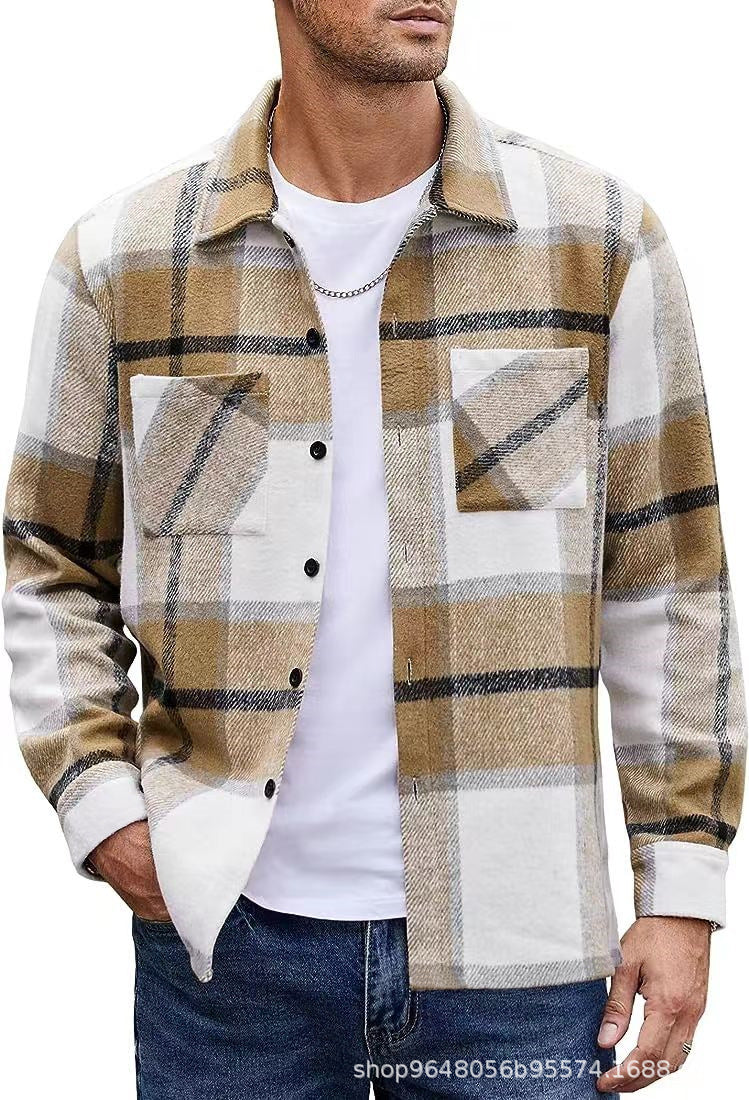 Manteau Padded à Carreaux pour Homme