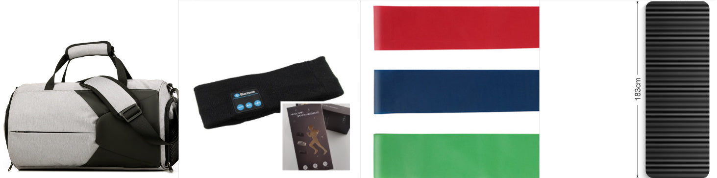 Bandeau de Fitness Sans Fil Compatible Bluetooth pour Yoga et Activités en Plein Air