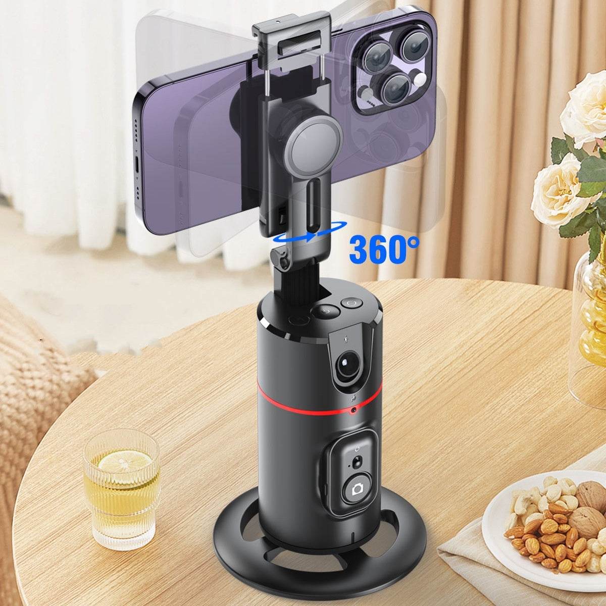 Stabilisateur Intelligent de Suivi Facial AI 360° - Allomarc.com