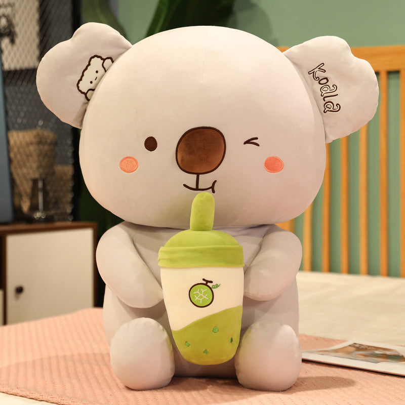 Nouveau Poupée en Peluche Koala avec Tasse de Thé au Lait Doux