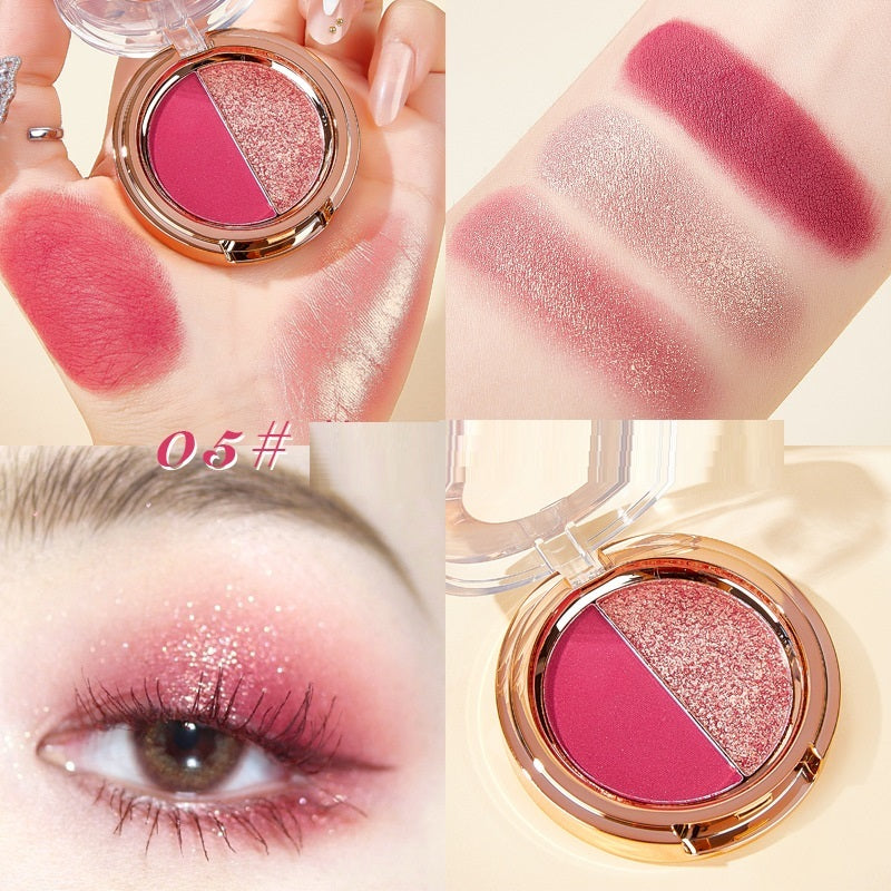Palette d'ombres à paupières Duo Glitter Or Mat Tangerine