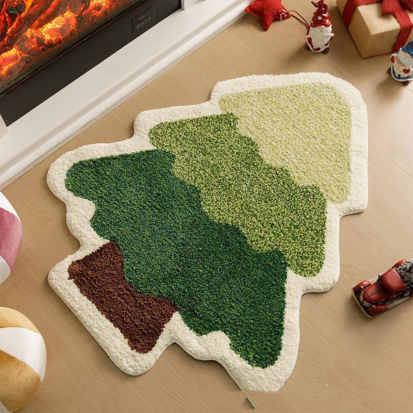 Tapis en Cachemire Nordique pour Arbre de Noël