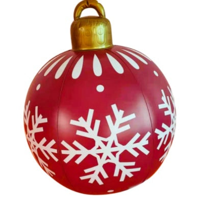 Boule de Noël Gonflable 60CM pour Décoration Extérieure