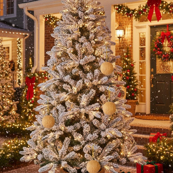 Set de 6 Boules de Noël en Verre - Décorations Éclatantes pour Arbre de Fête