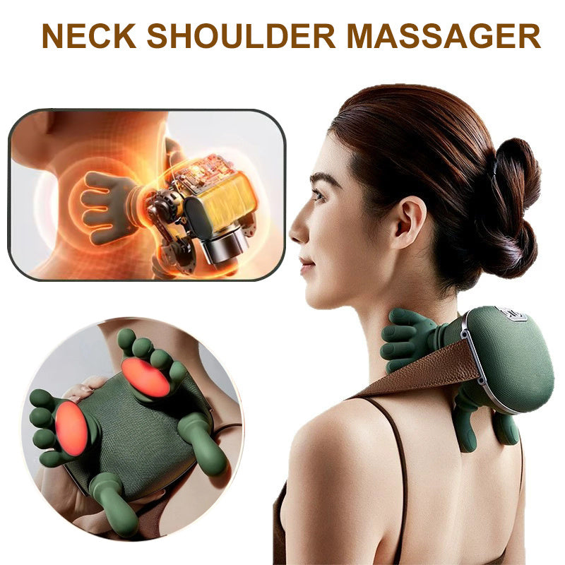 Massager Électrique pour Cou et Épaules – Soulagement de la Douleur sans Fil