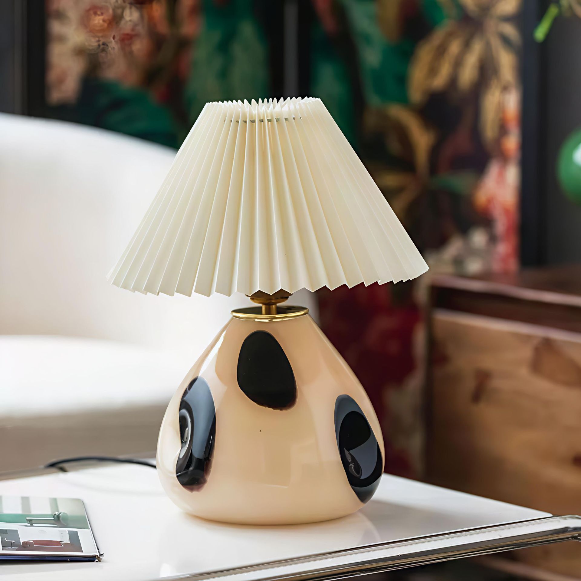 Lampe de Table Dimmable en Céramique Nordic pour Chambre