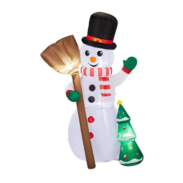 Décoration Gonflable de Noël 6,2FT - Bonhomme de Neige avec Marié
