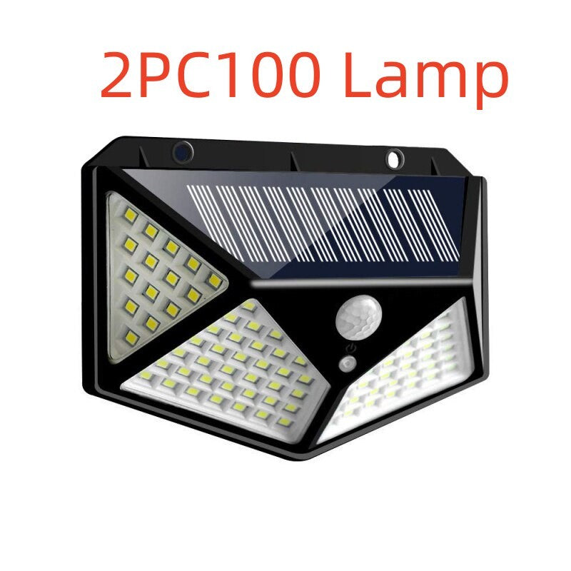 مصباح حائط يعمل بالطاقة الشمسية 100LED
