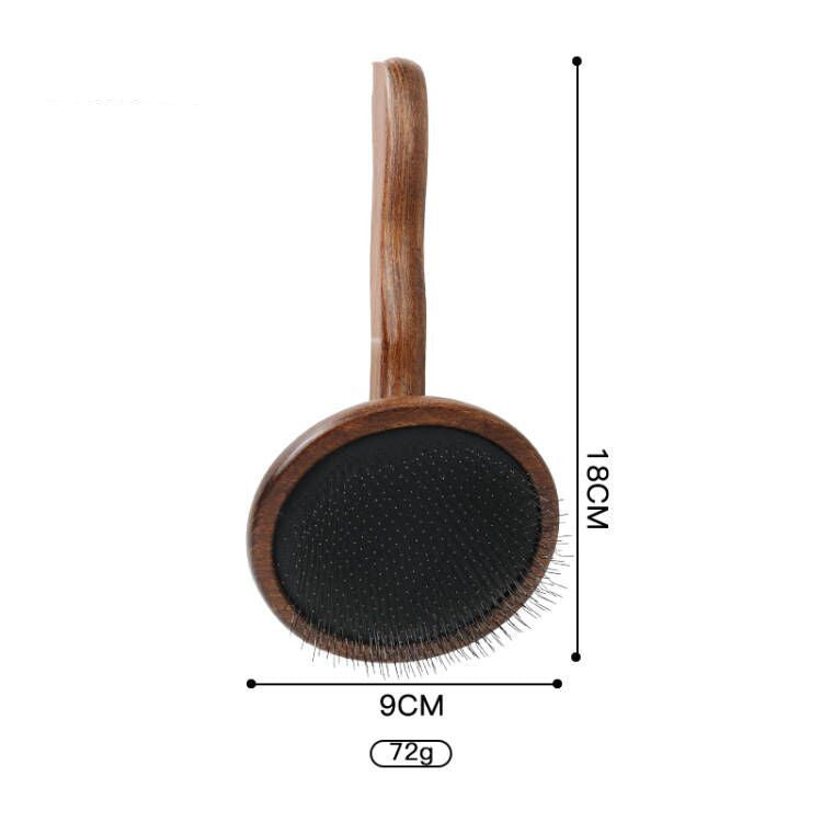 Peigne en Bois Massif Antique pour Éliminer les Poils Flottants