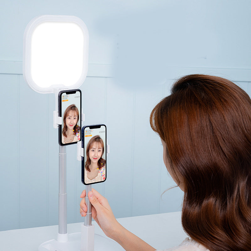 Support de Téléphone Mobile Rétractable avec Lumière LED Dimmable
