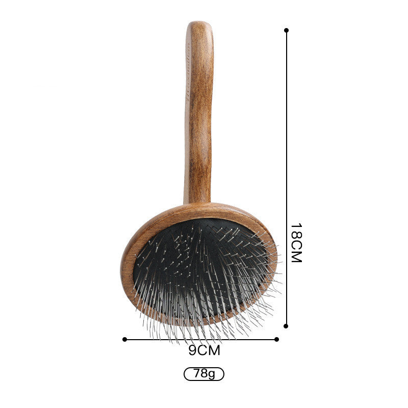 Peigne en Bois Massif Antique pour Éliminer les Poils Flottants