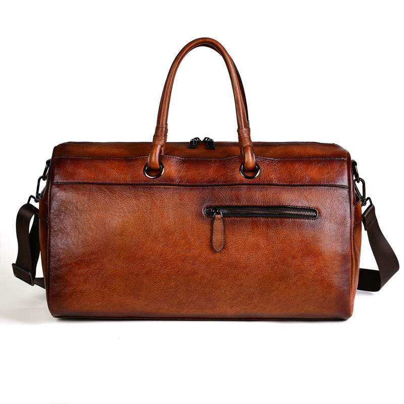 Sac en cuir de première couche fait main, rétro, grande capacité - Allomarc.com