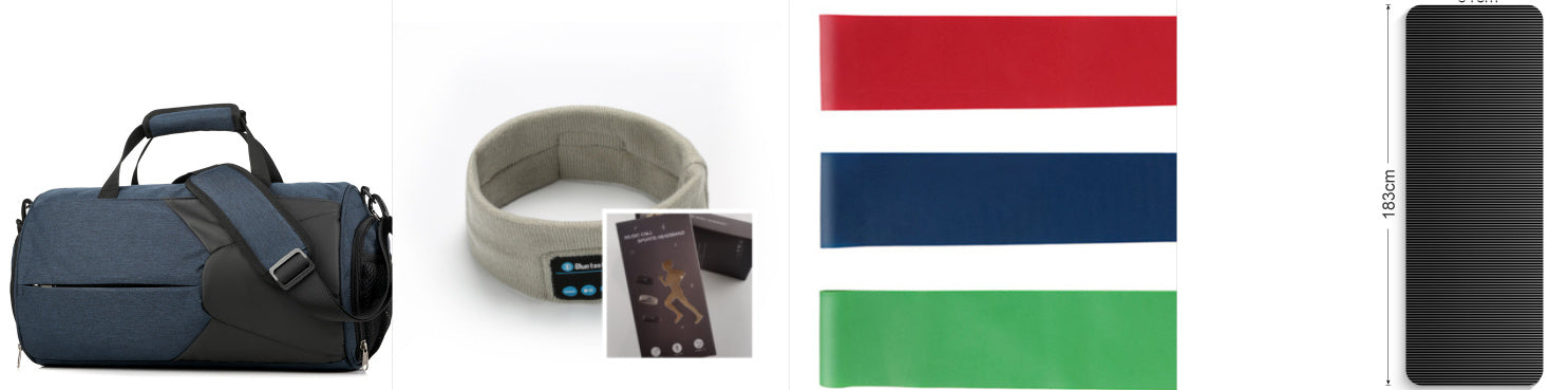 Bandeau de Fitness Sans Fil Compatible Bluetooth pour Yoga et Activités en Plein Air
