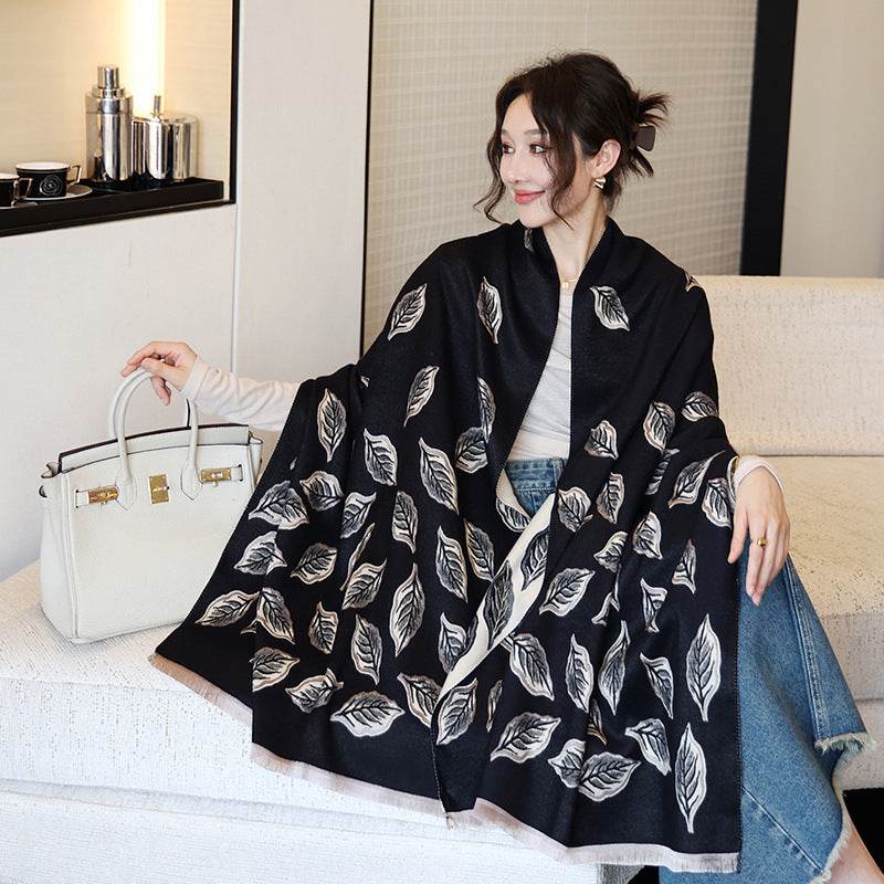 Écharpe Femme en Cachemire Épais et Chaud - Allomarc.com