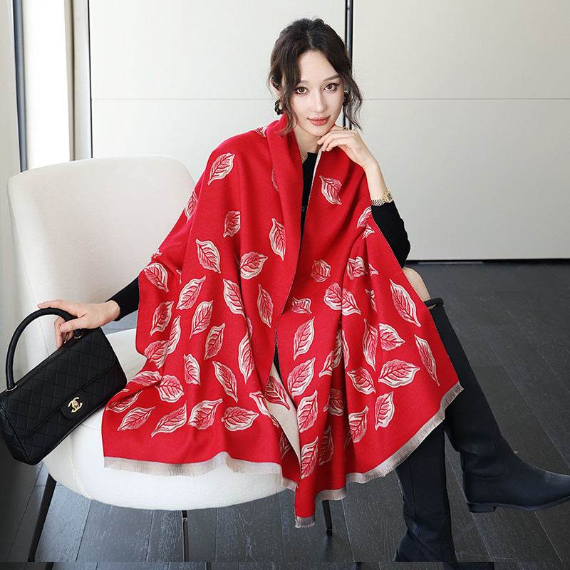 Écharpe Femme en Cachemire Épais et Chaud - Allomarc.com