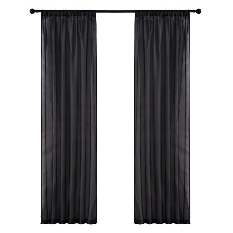 Écran de Fenêtre en Coton et Lin de Couleur Pure Moderne et Simple - Allomarc.com