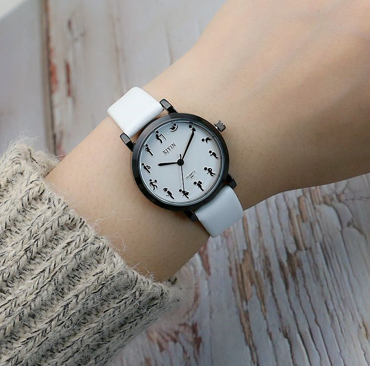 Montre en Quartz Mori Personality Scale pour Hommes et Femmes