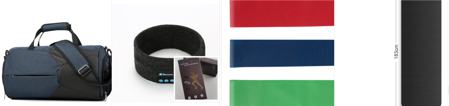 Bandeau de Fitness Sans Fil Compatible Bluetooth pour Yoga et Activités en Plein Air