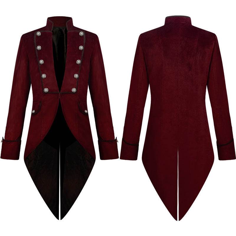 Tuxedo Vintage en Velours Or à Col Montant - Allomarc.com
