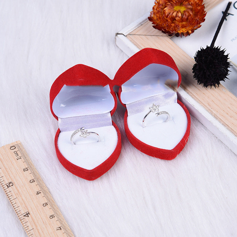 Boîte à Bijoux Love en Petit Coeur Pêche - Vente Chaude Taobao