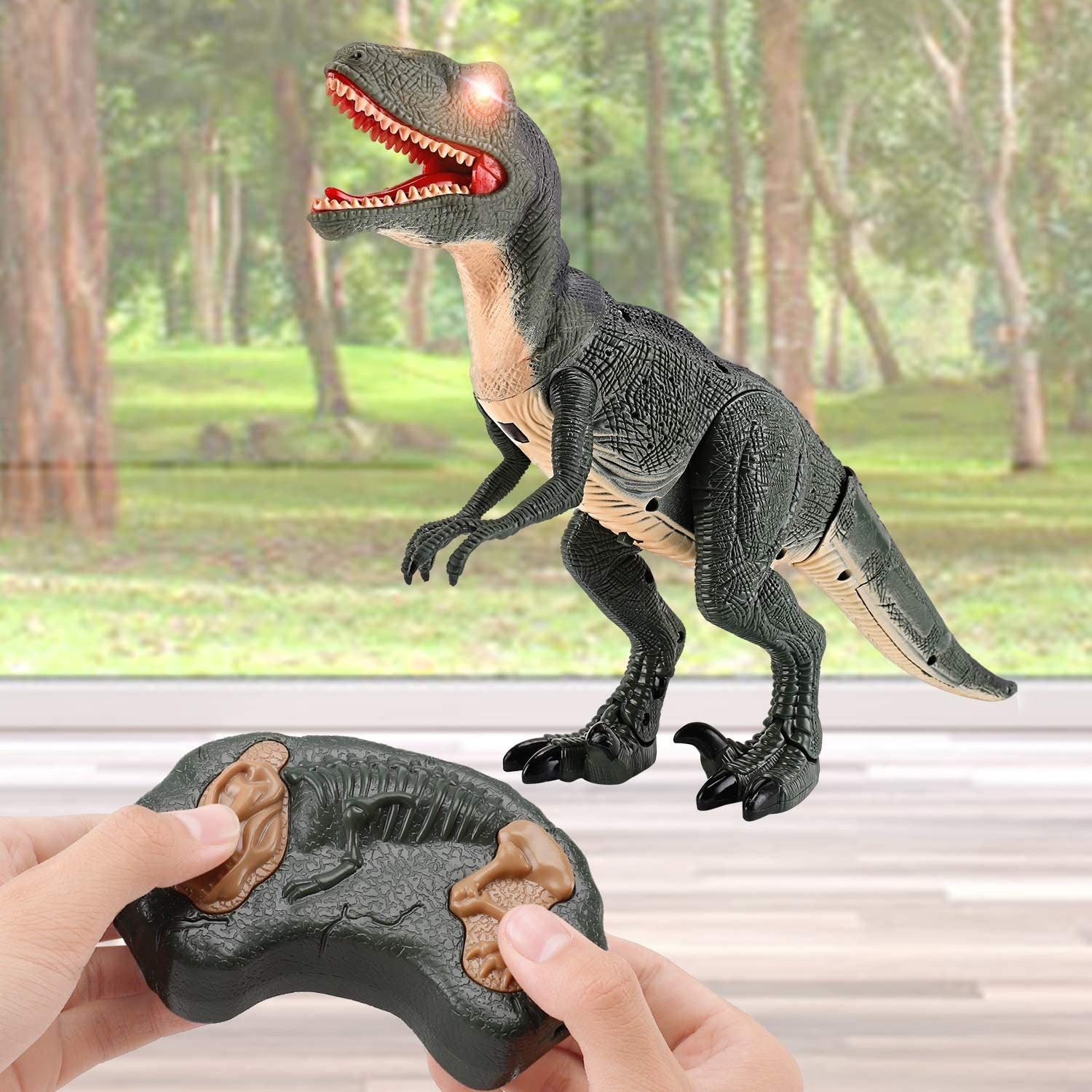 Dinosaure Simulant Électrique avec Télécommande - Jouet Animal à Mouvements Réalistes